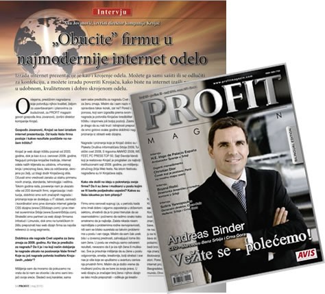 Magazin Profit o Krojaču