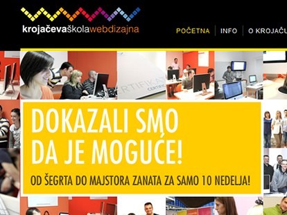 Novi sajt Krojačeve škole